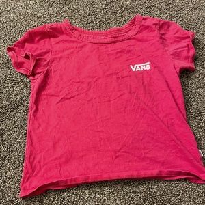 Red Vans of the wall tee